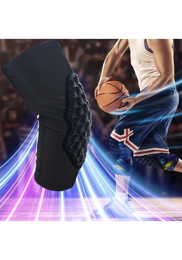 Pazly Suntek Kaymaz Esnek Diz Pedleri - Koşu, Bisiklet Dizlikleri Siyah