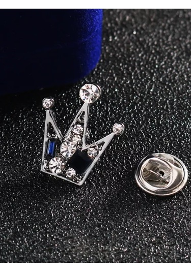 Olfil Broş-mini Taç Parıltı Tarzı 206746461 Gri