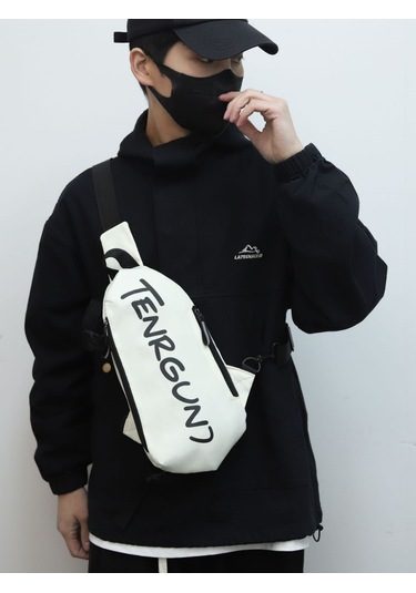 Çok Fonksiyonlu Omuz Çantası - Beyaz