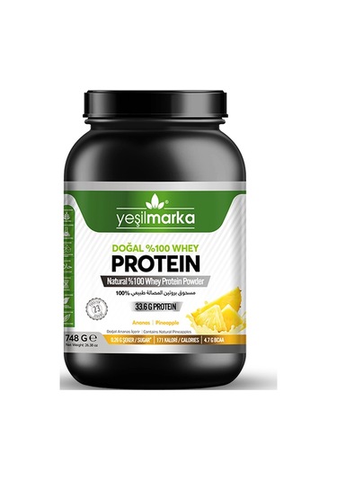 Yeşilmarka Doğal Whey Protein Tozu - Ananas 748 Gr