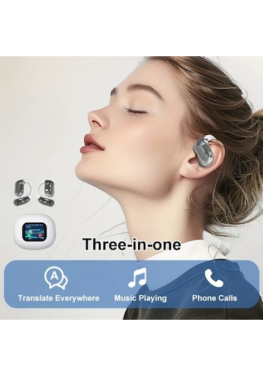 Xuweiwei Ourlıfe Beyaz Aı Ceviri Kulakliklar 144 Dil Gercek Zamanli Ceviri Seyahat Is Ve Calisma Icin Kablosuz