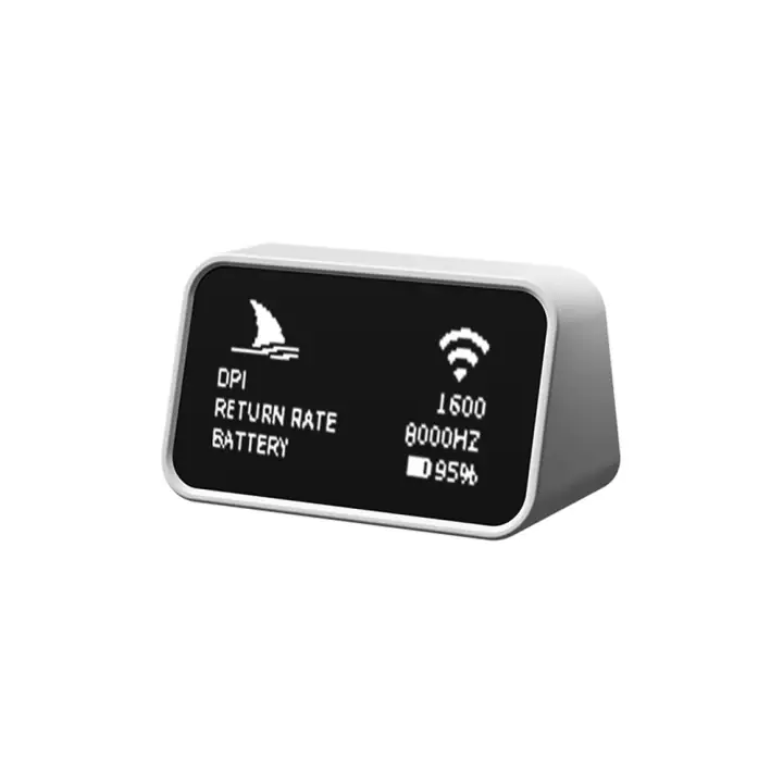 Darmoshark 8k Wireless Dongle Beyaz - Dijital Ekranlı Nxp & Nordic