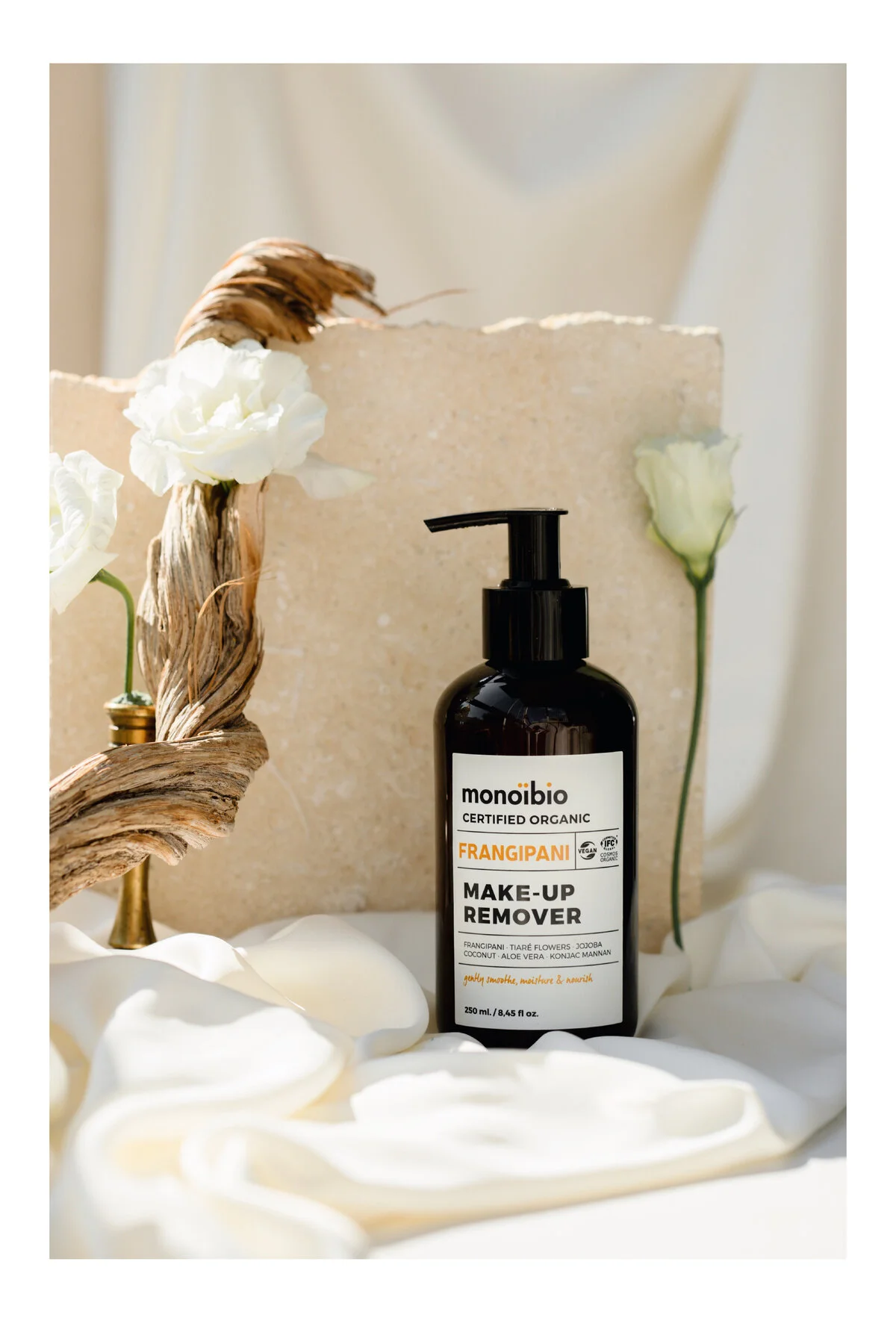 Monoibio Frangipani Organik Makyaj Temizleme Kremi - Yüz Ve Göz Makyaj Temizleme Sütü 250 Ml