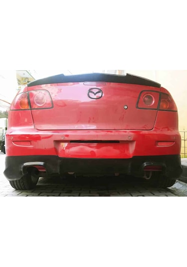 Mazda 3 Arka Ek Plastik Siyah Difüzör Arka-bodykit-ek-karlık