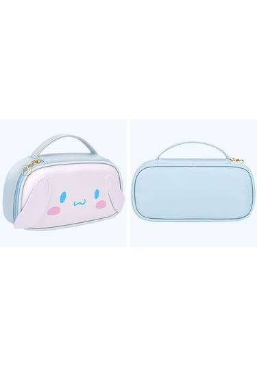 Hqgoodstore Yeni İlkokul Öğrencisi Yüksek Yüz Değeri Sevimli Karikatür Su Geçirmez Büyük Kapasiteli Kız Kalem Kutusu Mavi Yeşim Yugui Köpek-mavi