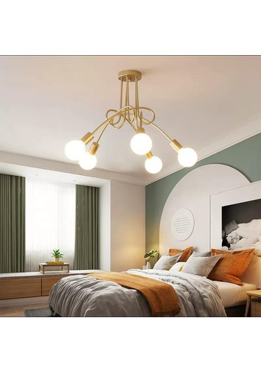 Tenfowee Endüstriyel Tarzda 3'lü Demir Avize, Modern Dekorasyon İçin İdeal, Oturma Odası, Yemek Odası Ve Yatak Odası İçin Şık Seçenek. Siyah