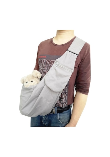 Dm Cbtx Evcil Hayvan Taşıma Çantası Omuz Askılı Ayarlanabilir Pet Gezisi Çapraz Sırt Çantası Gri