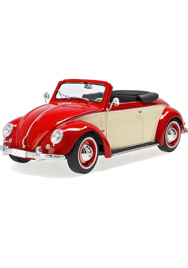 Kk Scale 1:18 Vw 1200 Hebmüller Cabrio 1949 Rot/creme Limited Edi