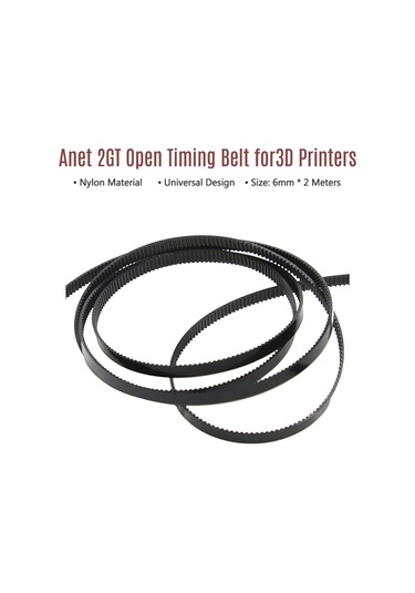 Konesam Anet 2gt Nilon Zamanlama Kayışı - 6mm Genişlik, 2m Uzunluk, 3d Yazıcı İçin Hassas Aktarım
