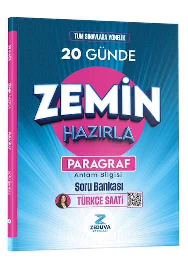 Zeduva Türkçe Saati 20 Günde Zemin Hazırla Paragraf Anlam Bilgisi Soru Bankası