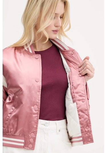 Tommy Jeans Tjw Scrıpt Varsıty Jacket Kadın Pembe Ceket Dw0dw20960tı0 Pembe