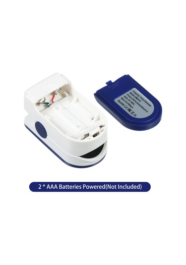 Vkemall Pulse Oksimetre Parmak Ucu Klipsli Nabız Oksimetresi L-ed Renkli Ekran Mini Spo2 Monitörü Oksije Gök Mavisi