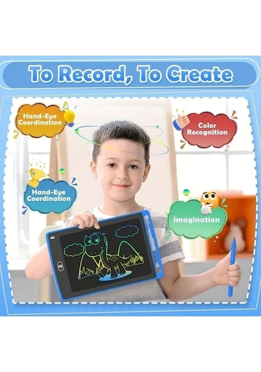 Trendooze Yeşil 8.5 İnç Sunshine022 Lcd Çocuk Yazı Tahtası Eğitici Doğum Hediyesi Yeşil