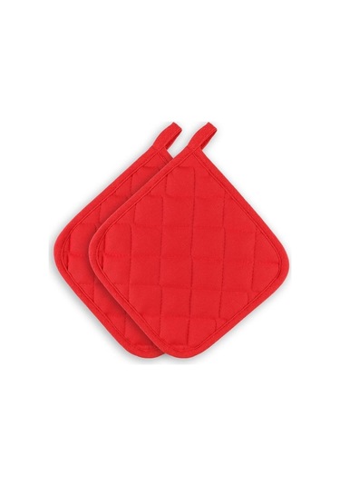 Yanmaz, Isıya Dayanıklı Fırın Tutacağı 2 Tutacak Kırmızı