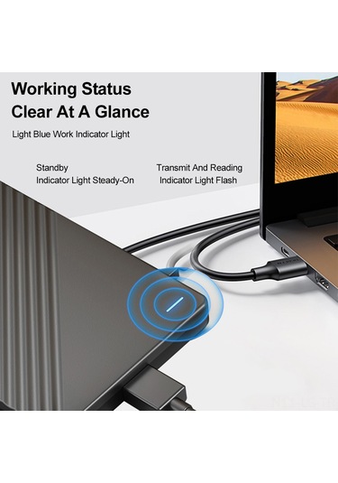 Leezsing Usb 3.0 Taşınabilir Dış Ssd Sabit Diski 80gb Mavi - Hızlı Veri Transferi, Taşınabilir Depolama, Bilgisayar/notebook/android Uyumlu