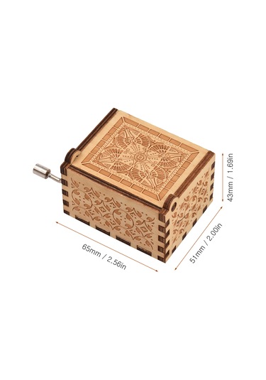 Yifomall Ahşap El Fırçalı Müzik Kutusu - Klasik Oyunculuk "can't Help Falling İn Love" Melodisiyle Retro Heykel Dekoru Ahşap Rengi