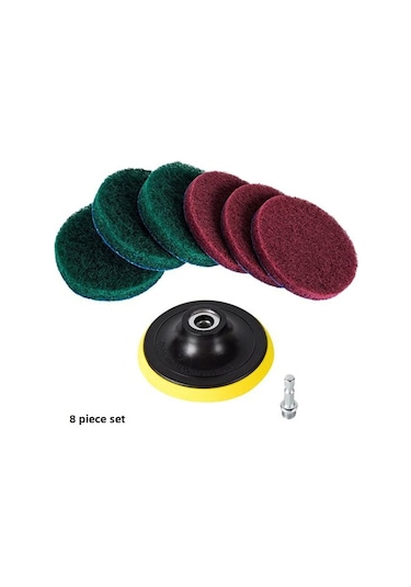 Monyee Araç Cam Ve Tekerlek Cila Seti - 8 Parça Profesyonel Cila Toolları, Cila Tozu Ve 4 İnç Otostik Pamuk Diskler İle Kirik Ve Yırtık Giderici