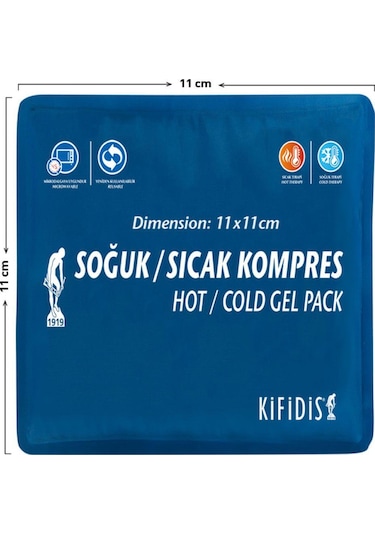 Kifidis Sıcak - Soğuk Jel Kompres 11 X 11 Cm Mavi