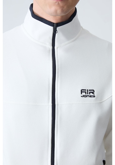 Tommy Life Hugo Ekru - Lacivert Jogger Erkek Eşofman Takım - 85198 Ekru