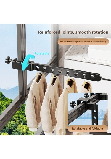 Siyah Katlanır Model İki Adet Çamaşır Kurutma Rafı, Yükseltilmiş 8 Delikli Sağlam Siyah