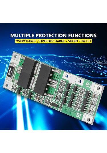 Yaleker 3 Seri 20a Lityum Pil Koruma Kartı - Hızlı Güvenli Şarj, Aşırı Şarj/deşarj Ve Kısa Devre Koruması