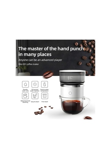 Pazly Kahve Damlatıcı Üzerine Dökün 6.76oz 1-3 Fincan Yeniden Beyaz Diğer