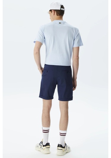 Lacoste Men's Slim Fit Bermuda Shorts Erkek Dar Kesim Bermuda Şort Lacivert