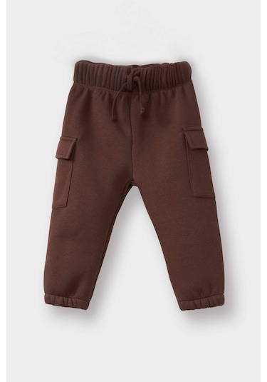 Defacto Erkek Bebek 2li Takım Baskılı Yarım Fermuarlı Sweatshirt Eşofman Altı G1126a525wnbn334 Kahve