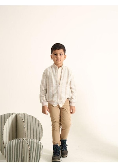 Nanica Kids Erkek Çocuk Gabardin Pantolon-15719 Camel