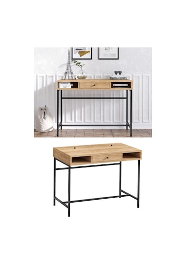 Decormet Berry Çalışma Masası Safir Meşe Çok Renkli