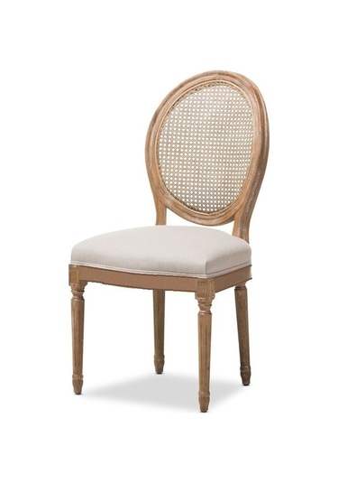 Madalyon Hazeranlı Sandalye Natürel