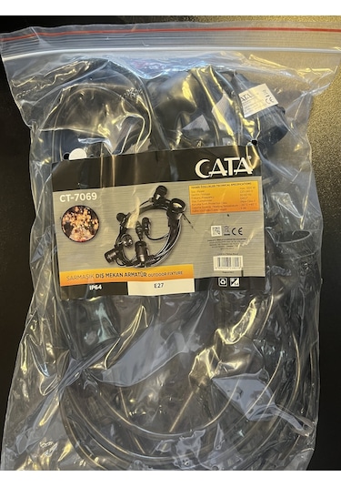 Cata Ct-7069 Sarmaşık Dış Mekan Armatür E27 5 Metre - 5 Duy