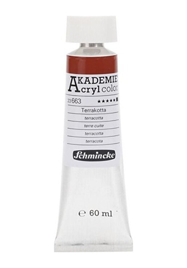 Akademie Akrilik Boya 60ml - 663 Terracotta Çok Renkli