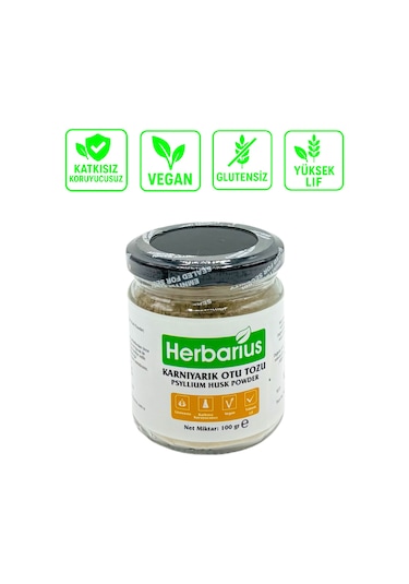 Herbarius Glutensiz Karnıyarık Otu Tozu 100 G