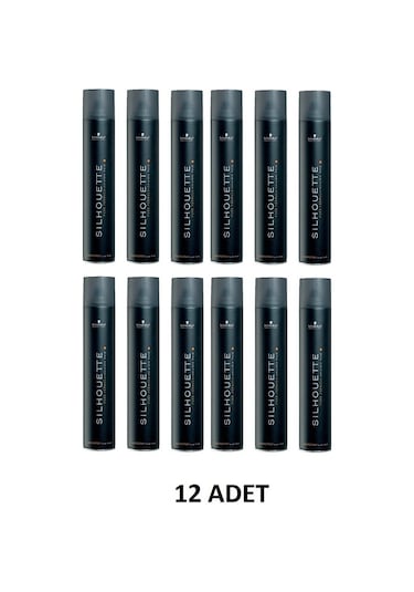 Schwarzkopf Silhouette Süper Tutucu Sprey 12 x 500 ML