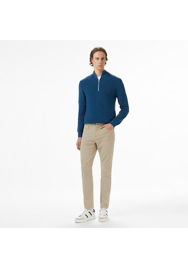 Nautica Erkek Mavi Classic Fit Kazak Düz S57300t Mavi