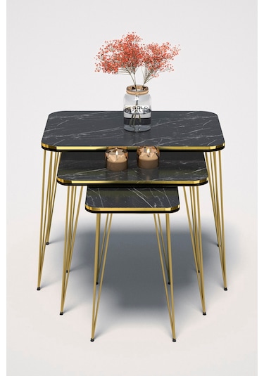 Zigon Sehpa Kr Çift Gold Bendir Tel