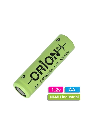 Orion 1500 mAh 1.2 V AA Ni-MH Industrial Şarj Edilebilir Kalem Pil