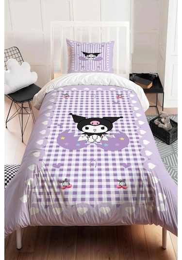 Dijital Baskı Kuromi Desen Nevresim