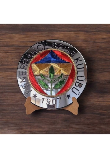 El Yapımı Filografi Fenerbahçe Logo Premium Kalite Malzeme Ile Hazırlanmış Dekoratif 25,5cm Fb
