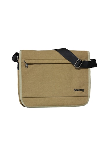 Unısex Kanvas Postacı Çantası Askılı Omuz Çantası Okul Çantası Körüklü Çapraz Çanta Pst02 Hardal Sarısı Hardal Sarısı