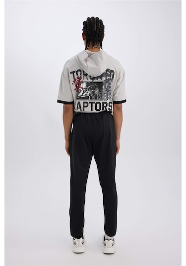 DeFactoFit Sporcu Jogger Eşofman Altı Slim Fit Dar Kesim Standart Paça Skuba Dalgıç Kumaş Beli Lastikli Düz Paça E3930AX24WNBK81 Siyah