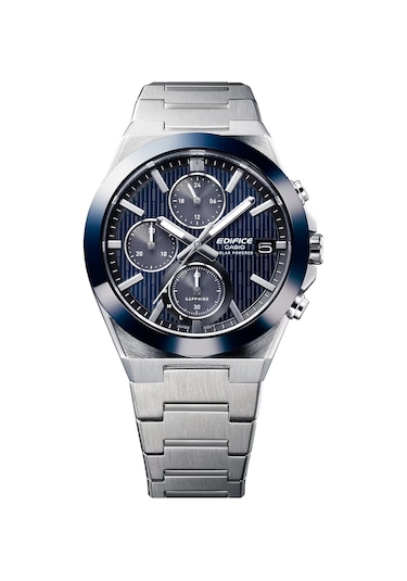 Casio Efs-s650d-2adf Güneş li Kronograf Erkek Kol Saati Metalik Gri