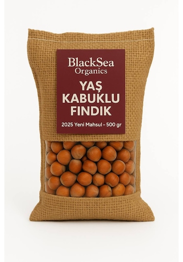 Blacksea Organics 2025 Yeni Mahsul Kabuklu Fındık 500 G