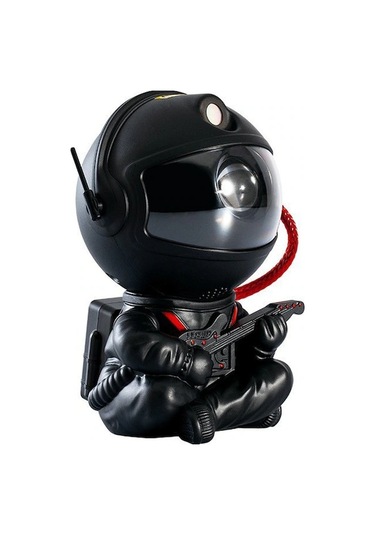 Xindoker Karanlık Odalar İçin 5w Beyaz Led Uzaylı Işıltı Gökyüzü Projeksiyon Lambası - Siyah Gitar Desenli Konfor Işığı Diğer Diğer