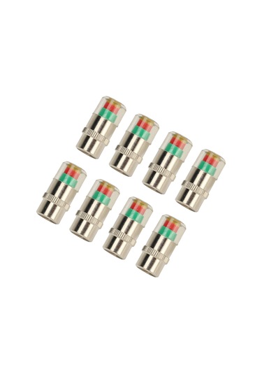 Moveevo 8 Adet Araba Lastik Basınç Kapakları 35 Psı 2.4 Bar Tpms 3 Renkli Görsel Alarm İle - Lastik Basıncı İzleme Ve Uyarı Fonksiyonu