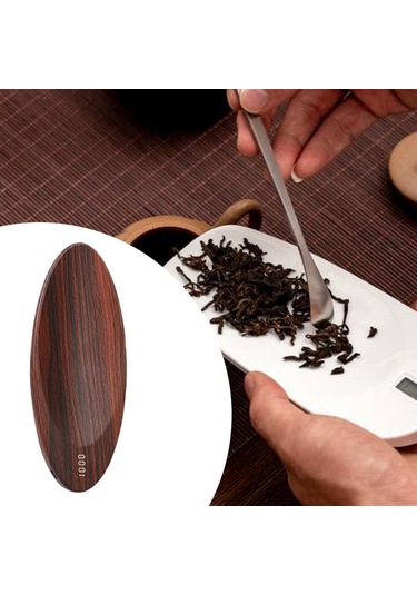 Homyl Cep Mini Ölçekli Modern Kahve Terazisi Tartı Kahverengi Kahverengi