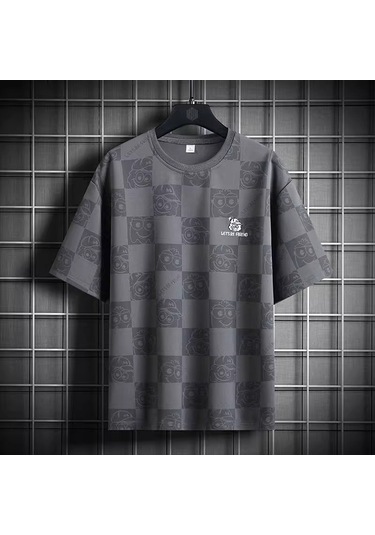 Erkek Kısa Kollu Tişört, 8886 Gri Diğer