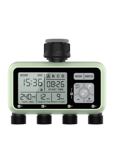 4 Çıkışlı Elektronik Su Zamanlayıcı