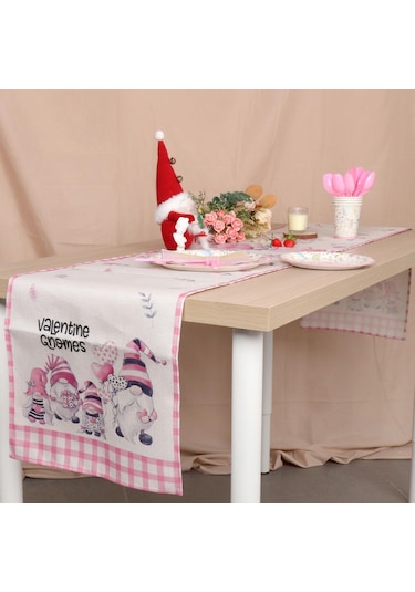 Suntek Noel Masa Örtüsü Cafe Dekoratif Ev Dekor Sevgililer